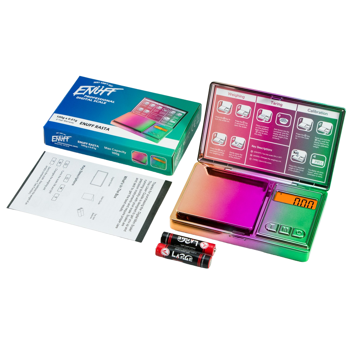 Enuff Rasta Digital Scale 100g x 0.01g